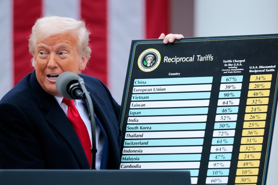 President Trump Holds "Make America Wealthy Again Event" In White House Rose Garden
